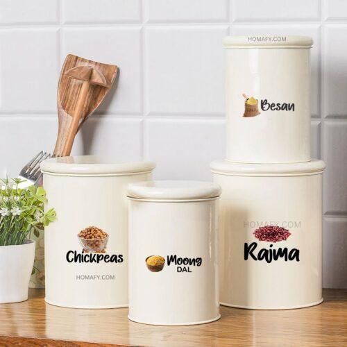 3D Kitchen Jar Stickers